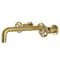 Kingston Brass KS8027RX Two-Handle Wall Mount Tub Faucet, Brushed Brass KS8027RX - alternate 1